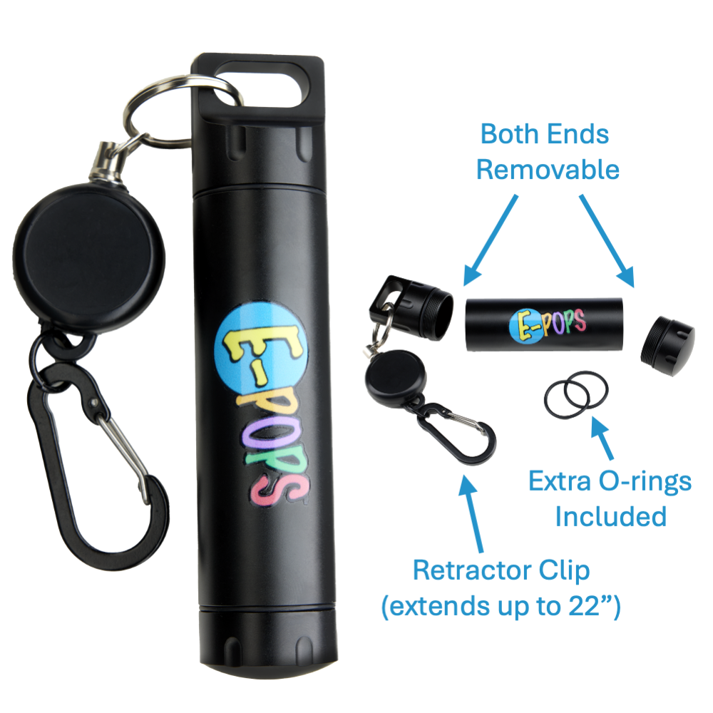 EDC Waterproof Dispenser with Retractor Clip