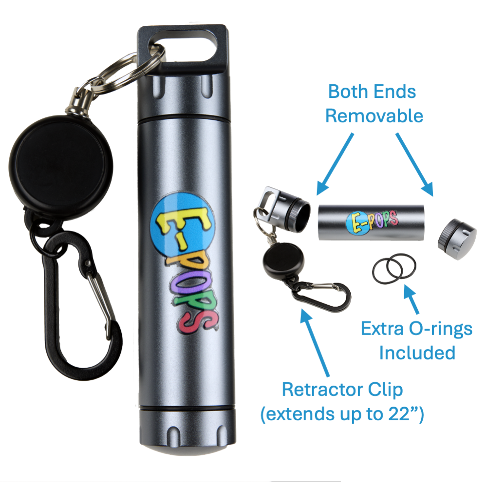 EDC Waterproof Dispenser with Retractor Clip