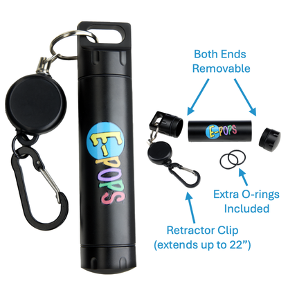 EDC Waterproof Dispenser with Retractor Clip